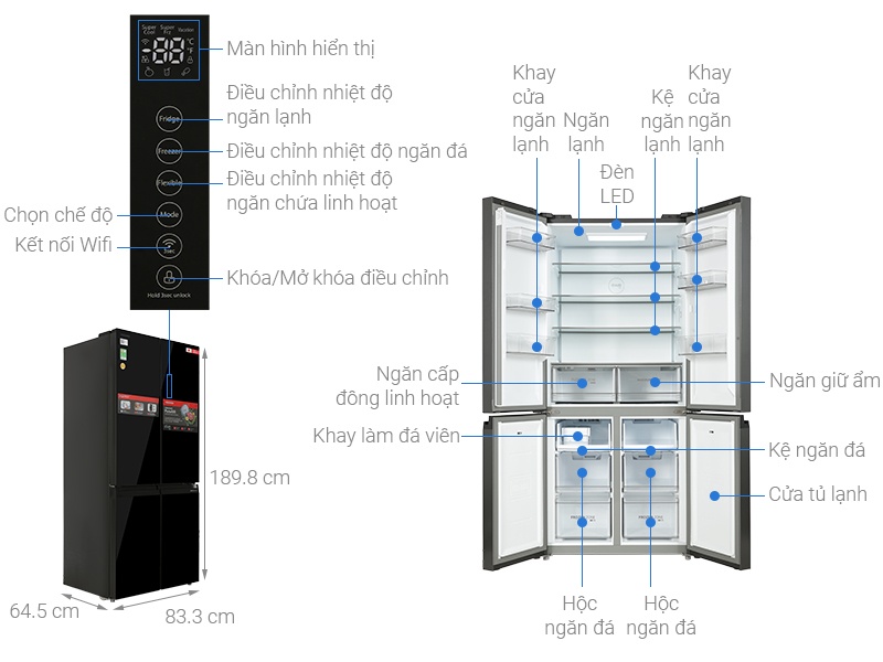 Tủ lạnh Toshiba GR-RF677WI-PGV(22)-XK