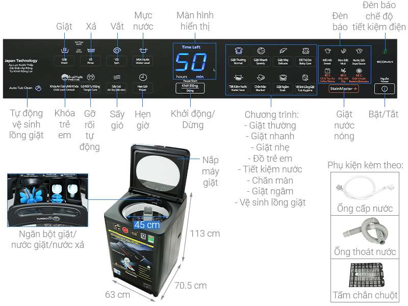Máy giặt Panasonic NA-FD14V1BRV