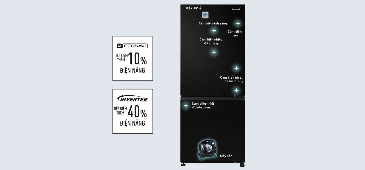 Tủ lạnh Panasonic NR-SV281BPKV