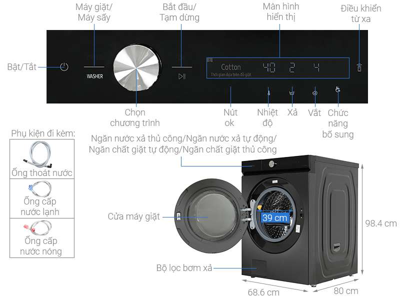 Máy giặt Samsung WF24B9600KV/SV