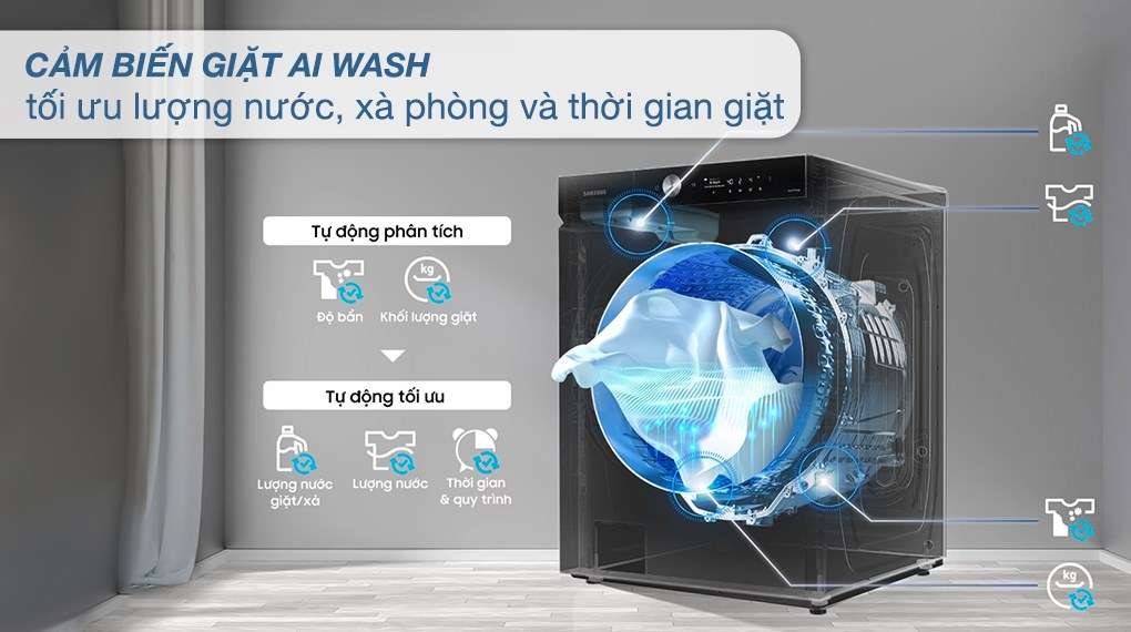 Máy giặt sấy Samsung WD21B6400KV/SV