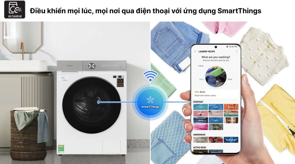 Máy giặt sấy Samsung - Tiện ích