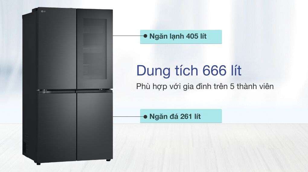 Tủ lạnh LG LFB666BLMI