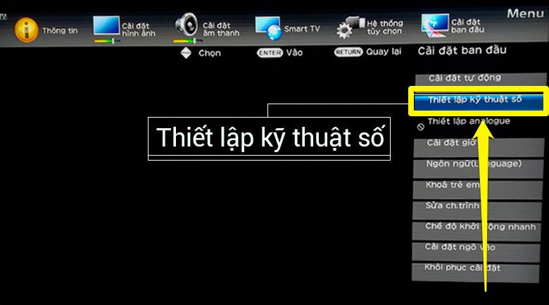 cách dò kênh tự động cho Tivi Sharp 2018 