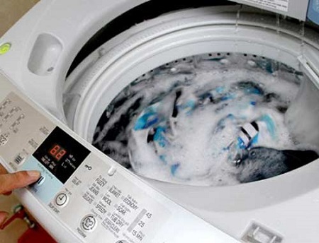 Vị trí máy giặt đặt ở nơi nguồn nước không ổn định