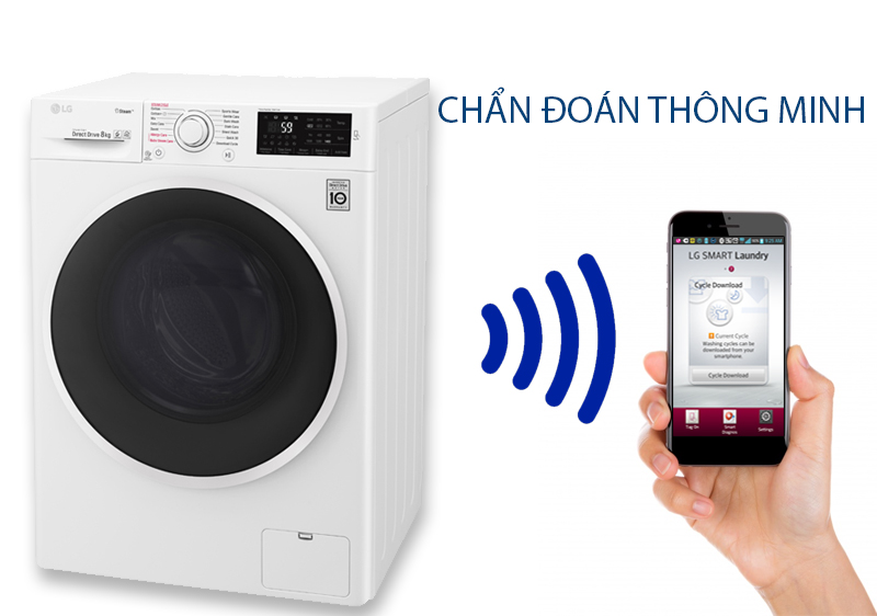 Công nghệ giặt trên máy giặt LG lồng ngang