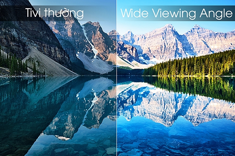Tivi Samsung trang bị công nghệ Wide Viewing Angle.