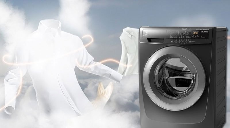 Máy giặt có thể giặt nước nóng.
