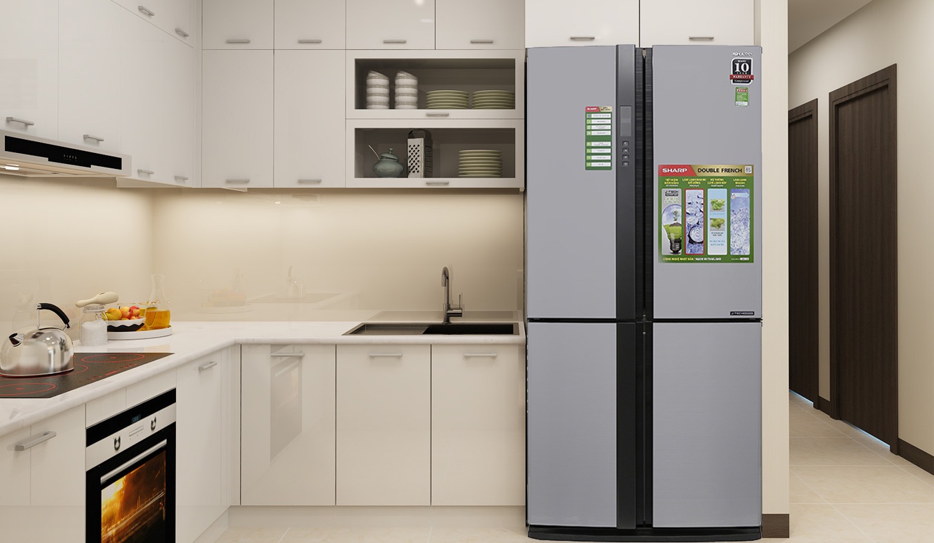 Tủ lạnh Sharp 626 lít SJ FX631V SL được thiết kế hiện đại