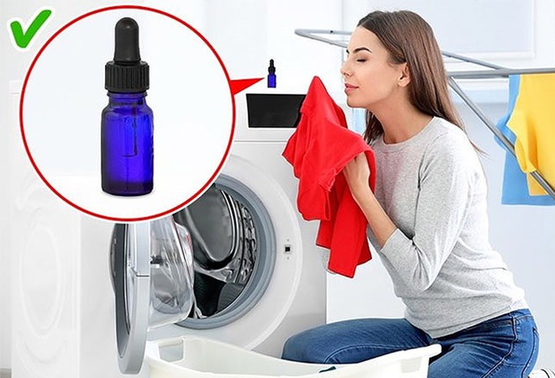 Cho chút tinh dầu oải hương vào máy giặt để quần áo được thơm tho