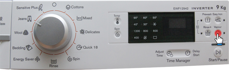 cách sử dụng bảng điều khiển máy giặt Electrolux EWF12942