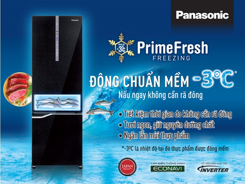 Tủ lạnh Panasonic thế hệ mới với công nghệ cấp đông mềm Prime Fresh+ là lựa chọn tối ưu nhất