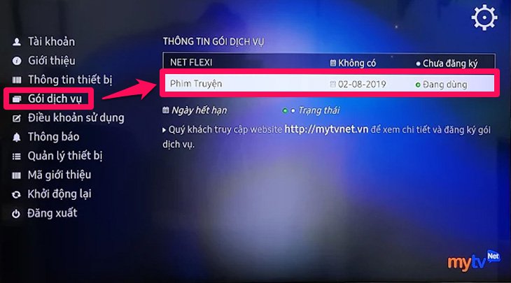 Cách nhận gói khuyến mại ứng dụng MyTV net
