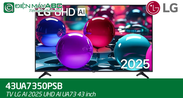Giá tivi LG 43 inch điều khiển bằng giọng nói 43UA7350PSB tháng 11 năm 2025