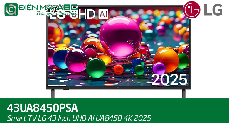 Đánh giá chi tiết Smart Tivi LG AI 4K 43 inch 43UA8450PSA