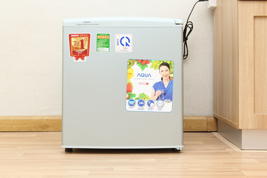 Tủ lạnh mini Aqua AQR-55AR 1 cánh 50 lít (màu xanh ngọc - xám nhạt) - Chính hãng#4