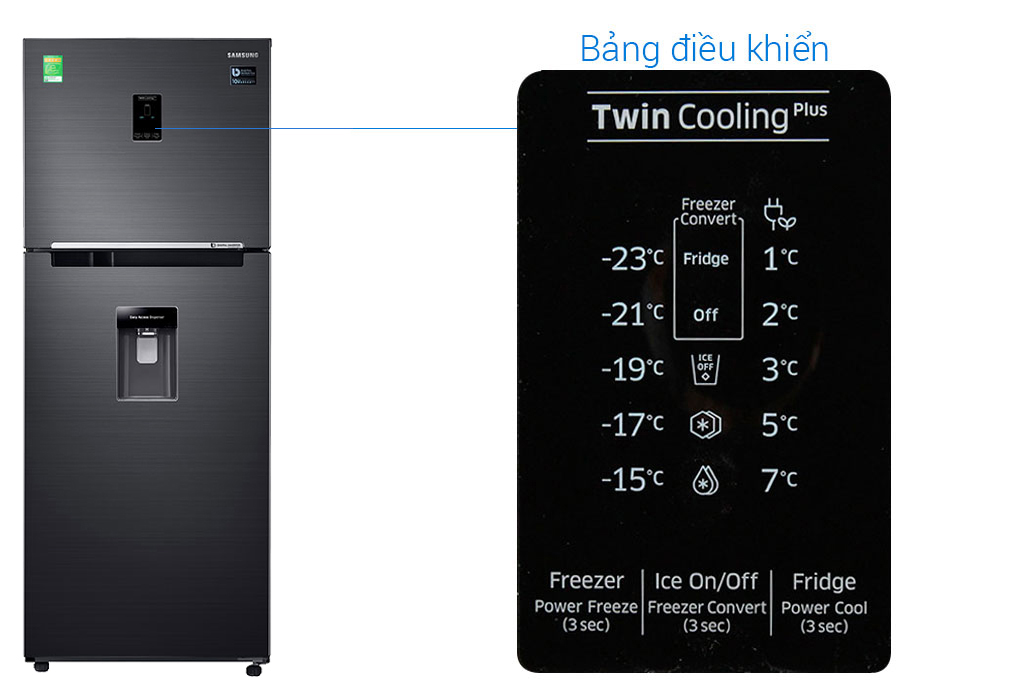 Tủ lạnh Samsung RT35K5982BS/SV, 2 cánh 360 lít giá rẻ