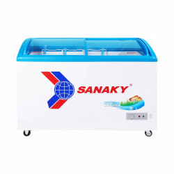 Tủ đông Sanaky Inverter 260 lít VH-3899K3 1 ngăn đông, 2 cánh - Dàn đồng, Mặt kính cong