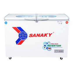 Tủ đông Sanaky Inverter 270 lít VH-3699W3 1 ngăn đông, 1 ngăn mát, 2 cánh - Dàn đồng