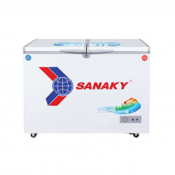 Tủ đông Sanaky 270 lít VH-3699W1 1 ngăn đông, 1 ngăn mát, 2 cánh - Dàn đồng
