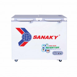 Tủ đông Sanaky 235 lít VH-2899A4K 1 ngăn đông, 2 cánh - Dàn đồng, Cánh kính cường lực
