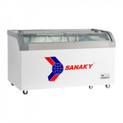Tủ Đông Sanaky 500 lít VH-888KA 1 ngăn đông, 2 cánh - Dàn nhôm, Mặt kính cong