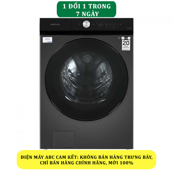 Máy giặt sấy Samsung Bespoke AI Inverter giặt 21 kg - sấy 12 kg WD21B6400KV/SV - Chính hãng