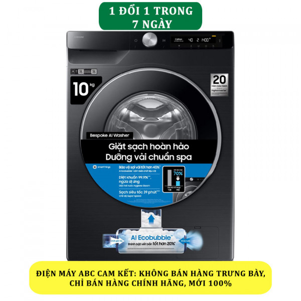 Máy giặt Samsung WW10DG6U34LBSV AI EcoBubble Inverter 10kg - Mới 2025