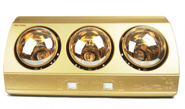 Đèn sưởi nhà tắm 3 bóng H&E Cook HE03D - Chính hãng 