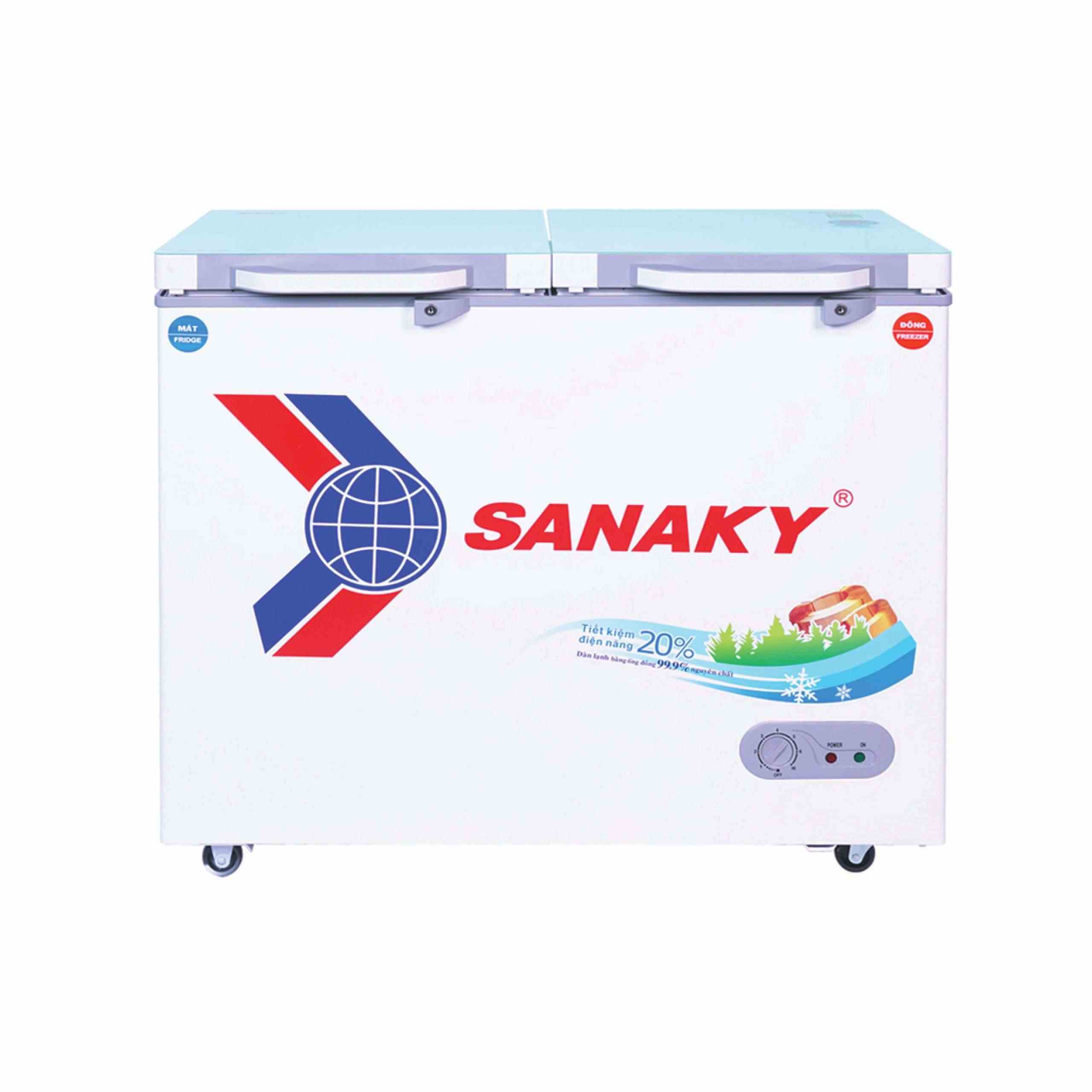 Tủ đông Sanaky 280 lít VH-4099W2KD 2 ngăn - Chính hãng