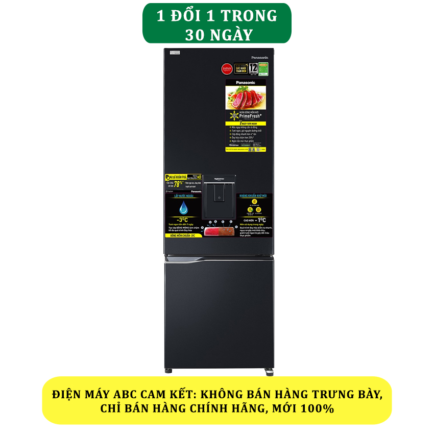 Tủ lạnh Panasonic Inverter 322 lít NR-BC360WKVN - Chính hãng