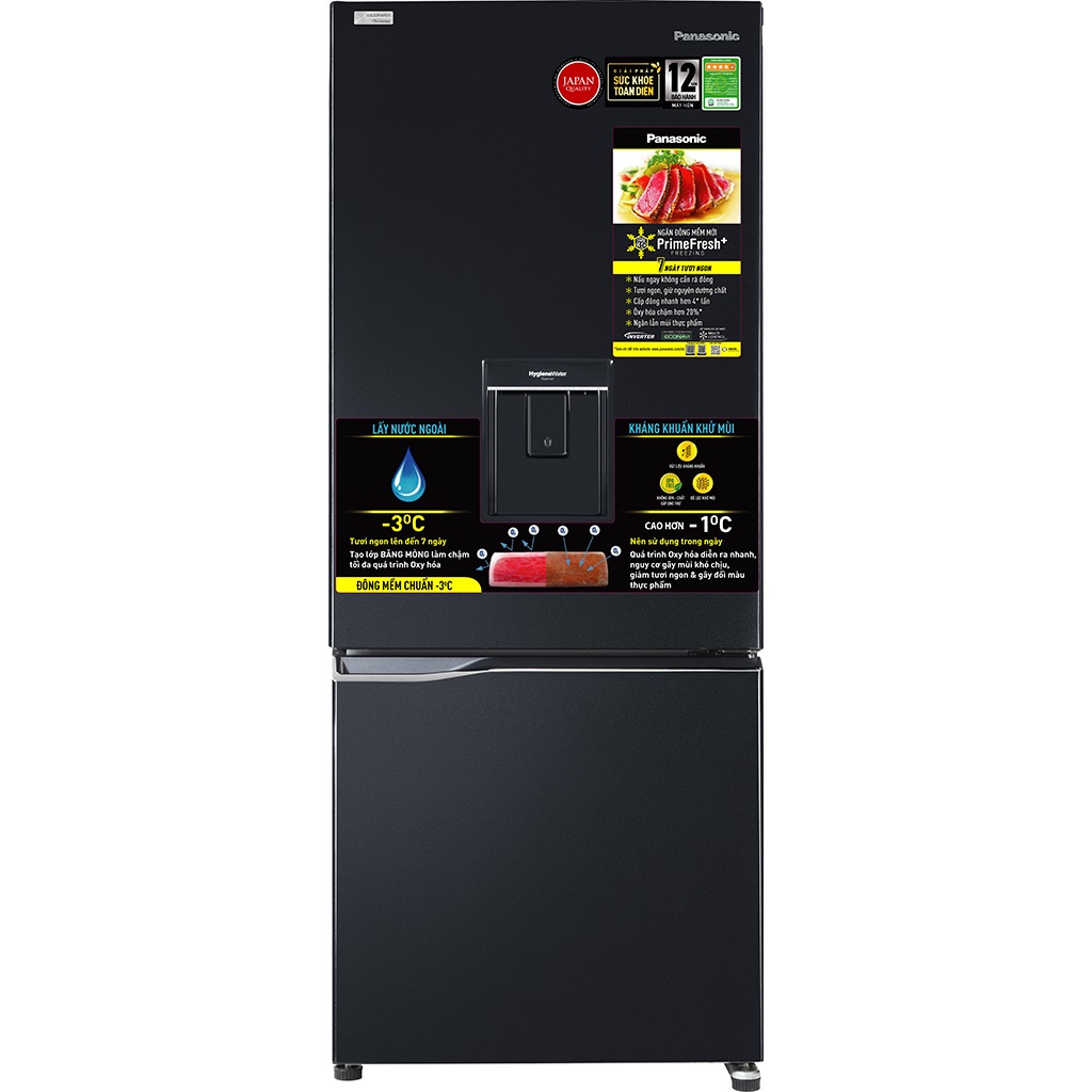 Tủ lạnh Panasonic Inverter 255 lít NR-BV280WKVN - Chính hãng