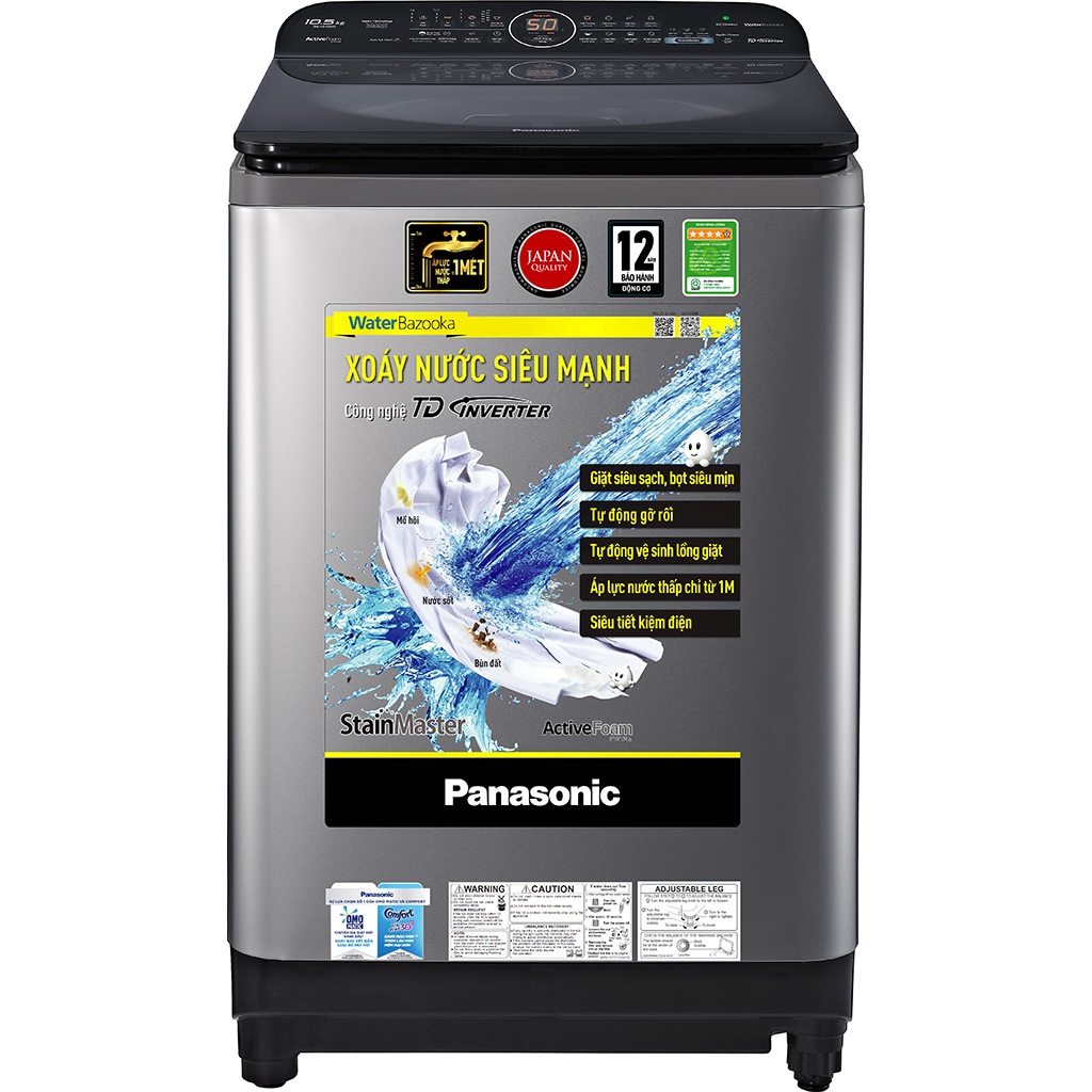 Máy giặt Panasonic Inverter 10.5 Kg NA-FD10AR1GV - Chính hãng
