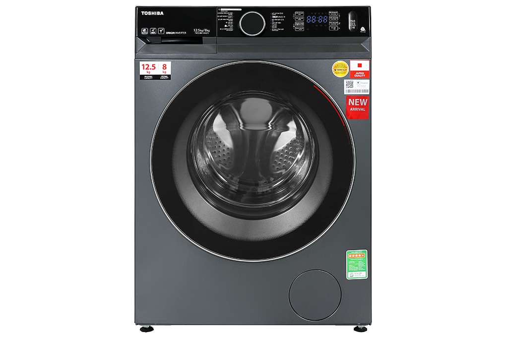Máy giặt sấy Toshiba Inverter 12.5kg/8kg TWD-BM135GF4V(MG) - Chính hãng
