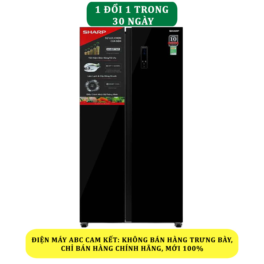 Tủ lạnh Sharp Inverter 532 lít SJ-SBX530VG-BK - Chính hãng