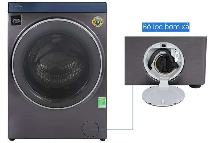 Máy giặt sấy Aqua Inverter giặt 15 kg - sấy 10 kg AQD-DH1500G.PP - Chính hãng#7