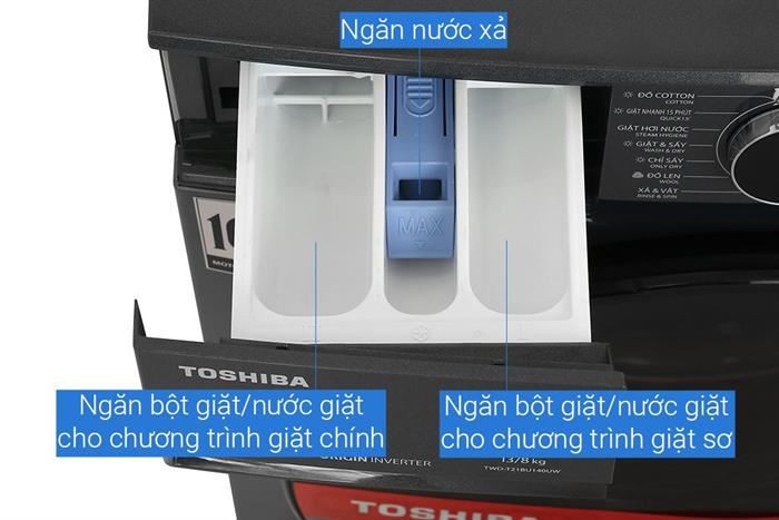Máy giặt sấy Toshiba Inverter giặt 13 kg - sấy 8 kg TWD-T21BU140UWV(MG) - Mới 2025#6