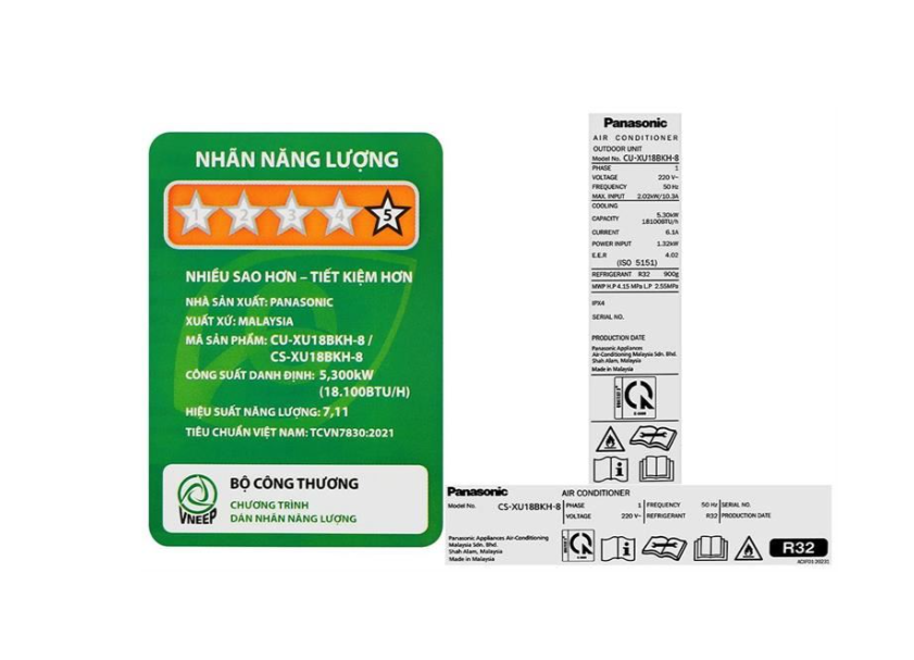 Điều hòa Panasonic 18000BTU 1 chiều inverter CU/CS-XU18BKH-8 - Mới 2025#6