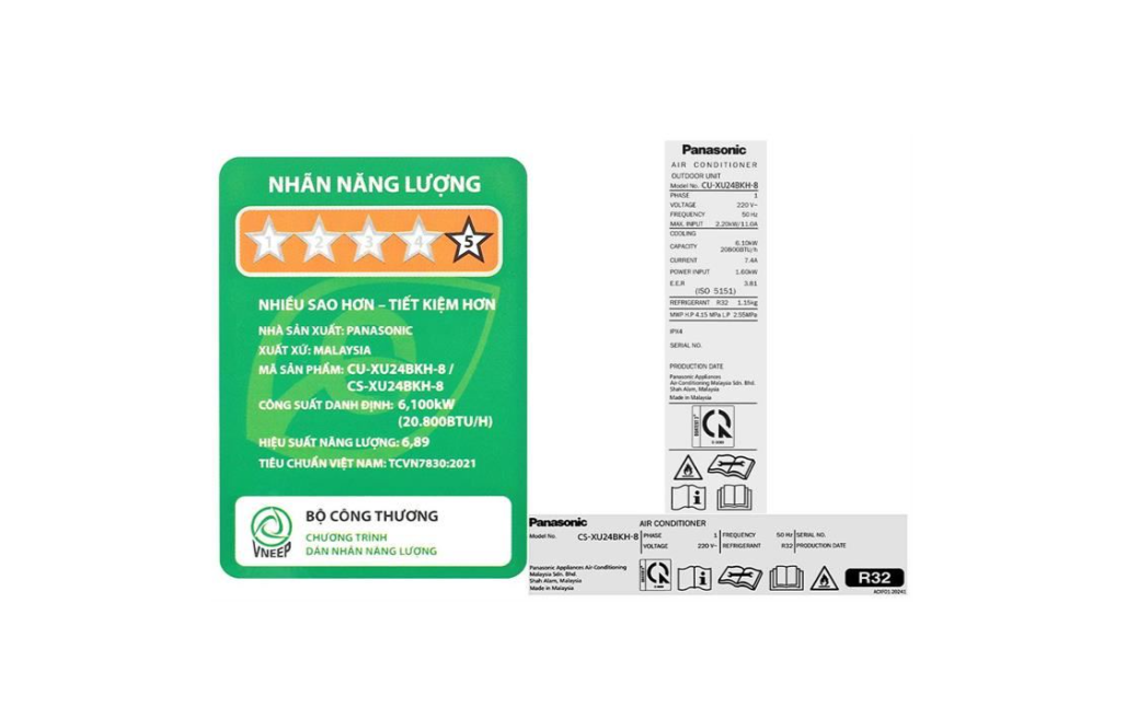 Điều hòa Panasonic 24000BTU 1 chiều inverter CU/CS-XU24BKH-8 - Mới 2025#2
