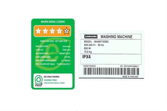 Máy giặt Samsung Inverter 15 kg WA80F15S5CSV - Mới 2025#7