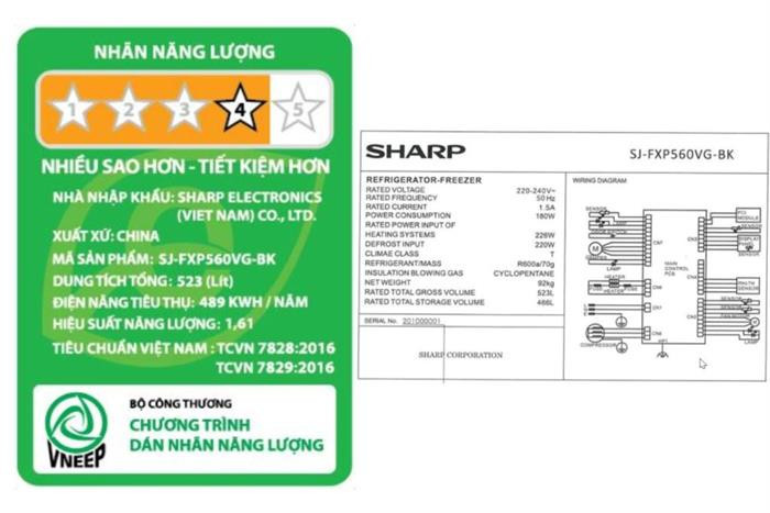 Tủ lạnh Sharp Inverter 466 lít Multi Door SJ-FXP560VG-BK - Mới 2025#2