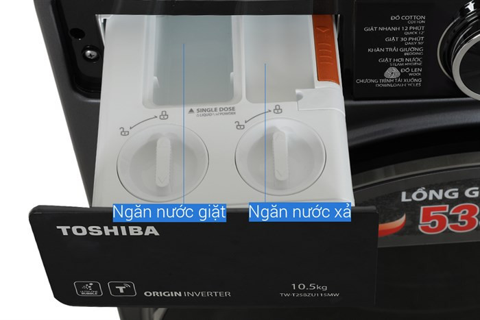 Máy giặt Toshiba Inverter 10.5 kg TW-T25BZU115MWV(MG) - Chính hãng#5