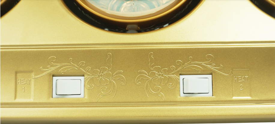 Đèn sưởi nhà tắm 3 bóng H&E Cook HE03D - Chính hãng #4