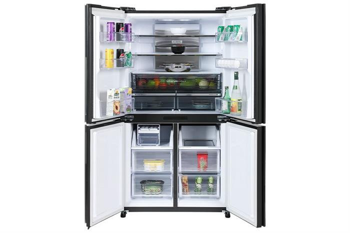 Tủ lạnh Sharp SJ-FX610V-MK Inverter 525 lít Multi Door#4