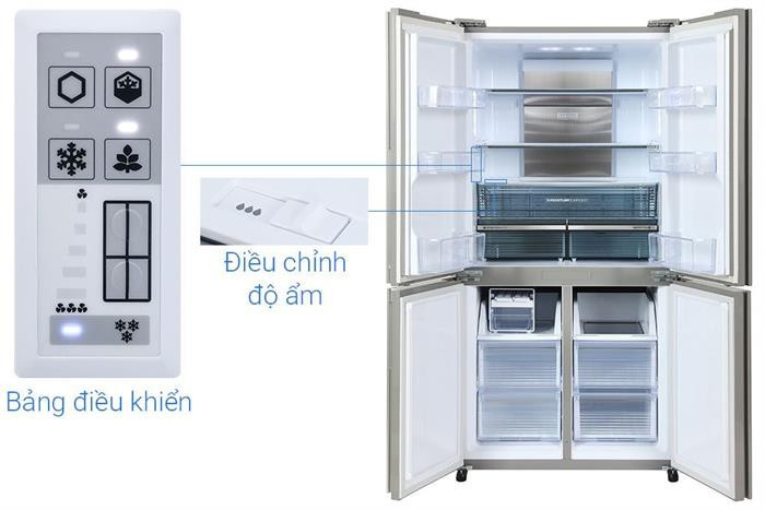 Tủ lạnh Sharp Inverter 572 lít Multi Door SJ-FX650V-SL - Chính hãng#9