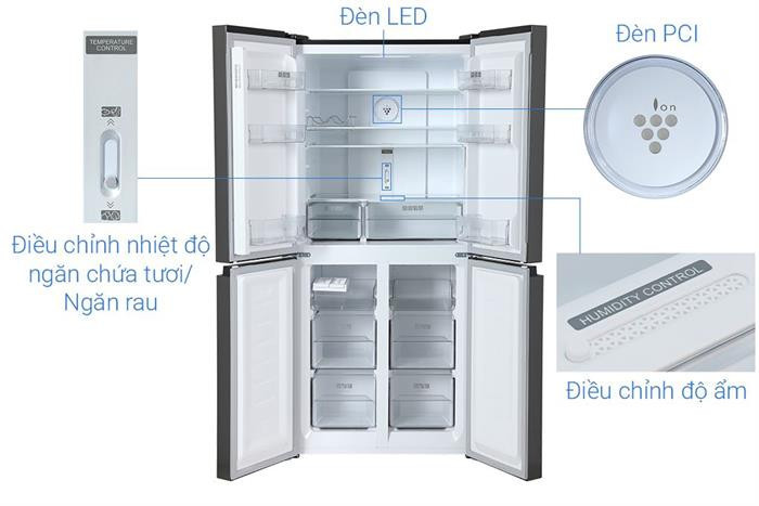 Tủ lạnh Sharp Inverter Multi Door 421 lít SJ-FXP510V-MG - Chính hãng#9