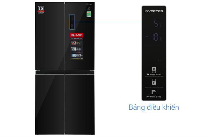 Tủ lạnh Sharp Inverter Multi Door 421 lít SJ-FXP510VG-BK - Chính hãng#8