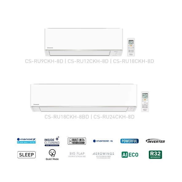 Điều hòa Panasonic CU/CS-RU12CKH-8D 1 chiều Inverter 12000BTU - Mới 2026#2