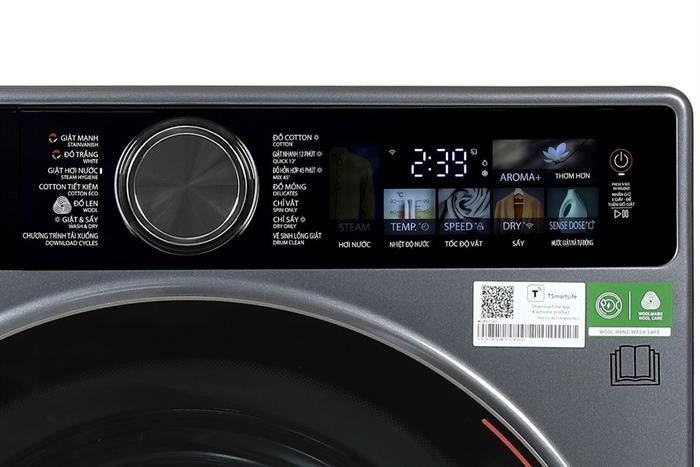 Máy giặt sấy Toshiba Inverter giặt 13 kg - sấy 8 kg TWD-T25BZP140MWV(MG)#5