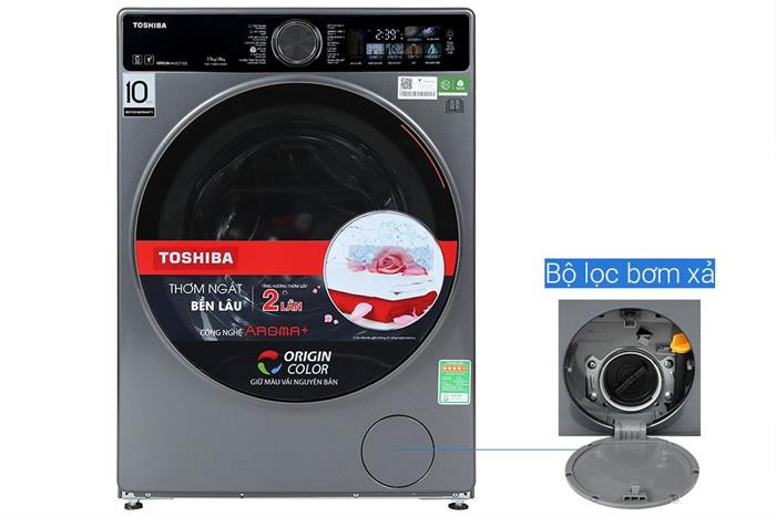Máy giặt sấy Toshiba Inverter giặt 13 kg - sấy 8 kg TWD-T25BZP140MWV(MG)#3